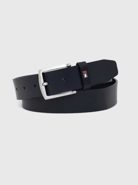 Tommy Hilfiger Δερμάτινη ζώνη μπλε