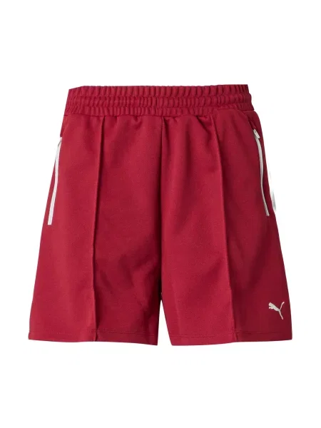 PUMA Pantaloni sport roșu alb
