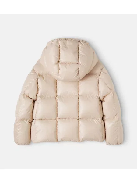 Pūkinė striukė Moncler Enfant rožinė