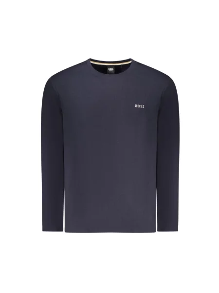 Sweter Boss z długim rękawem niebieski