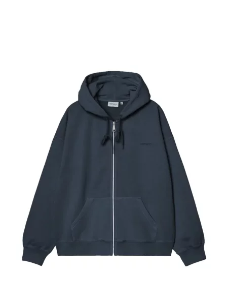 Hanorac cu glugă Carhartt Wip cu glugă albastru