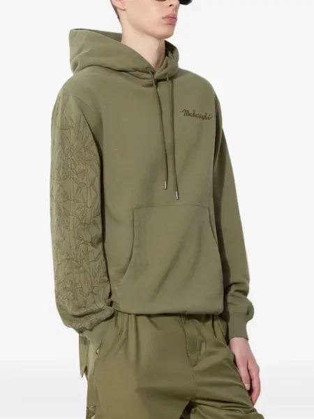Mikina s kapucňou Maharishi zelená