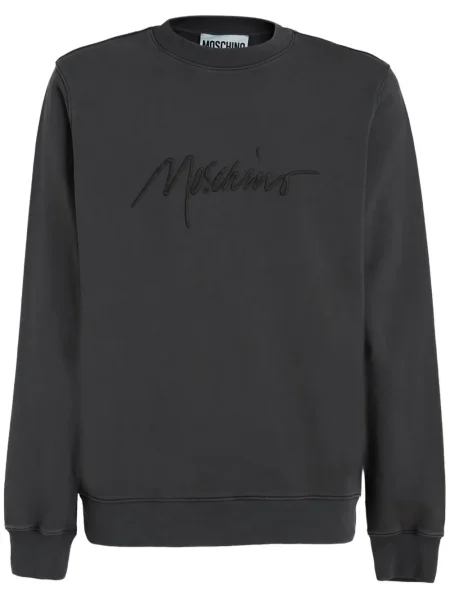Hanorac Moschino cu broderie negru