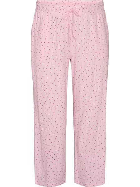 Zizzi Pantaloni de pijama MPOINTY roz roșu