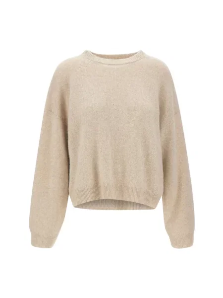 Sweter Loulou De Saison wełniany beżowy