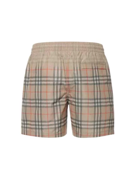 Kąpielówki Burberry w kratę brązowe