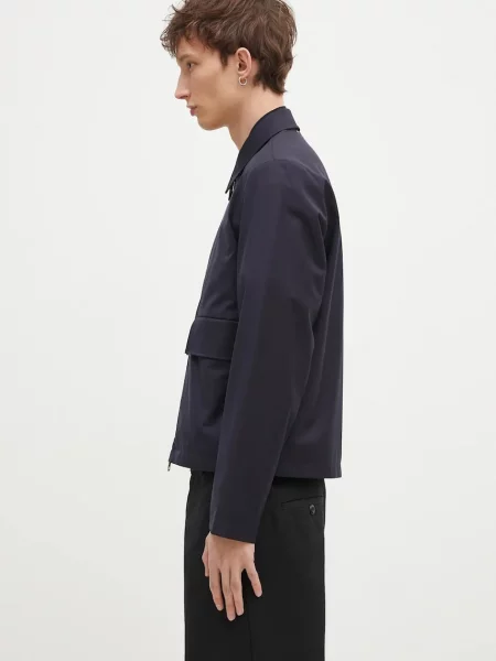 Paul Smith kurtka wełniana przejściowa granatowy