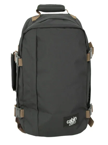 CabinZero Classic 28 l homok túra hátizsák. Méret: 28 l fekete