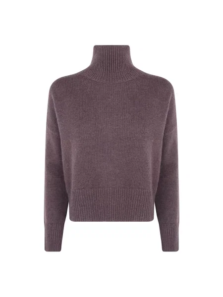 Sweter Kujten z kaszmiru brązowy