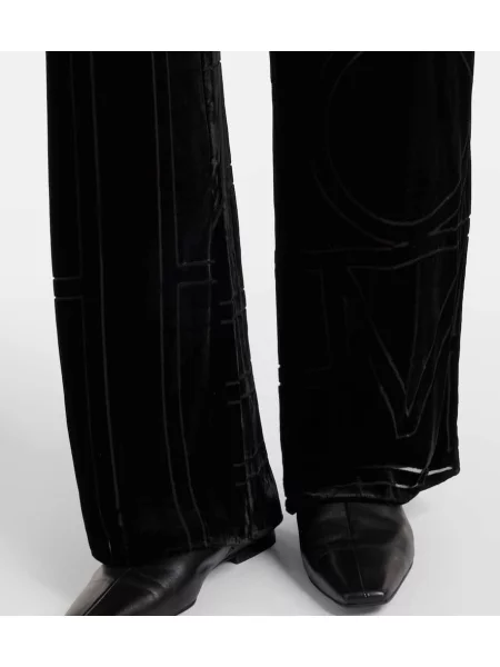 Pantaloni Toteme de catifea negru