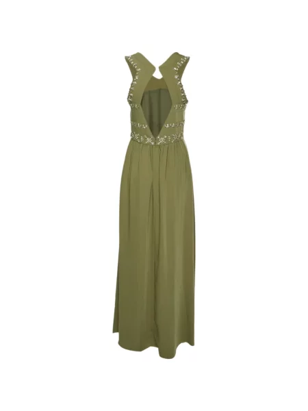 Lung rochie Tory Burch fără mâneci verde