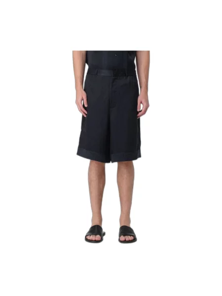 Bermudy Emporio Armani z wzorem paisley czarne