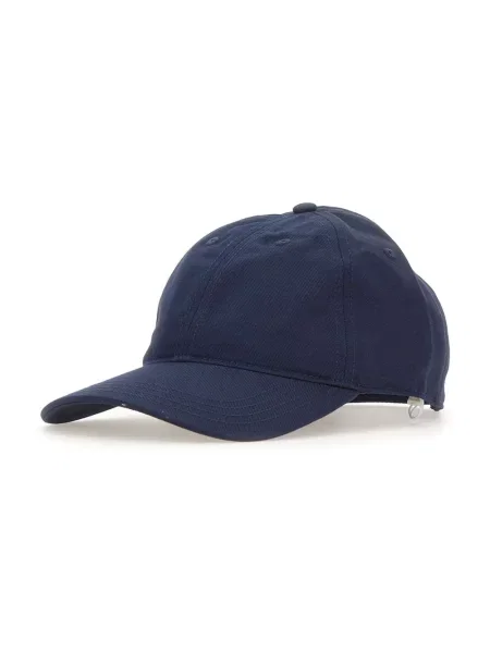 Lacoste czapka z daszkiem granatowy gładka niebieska