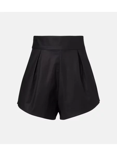 Szorty Adriana Degreas z wysoką talią czarne
