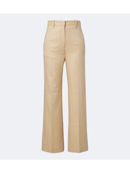 Pantaloni Isabel Marant de lână bej