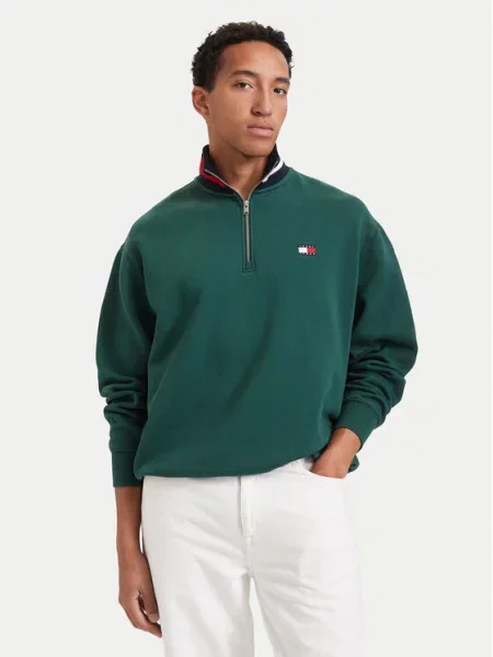 Tommy Jeans Суитшърт Тъмнозелен