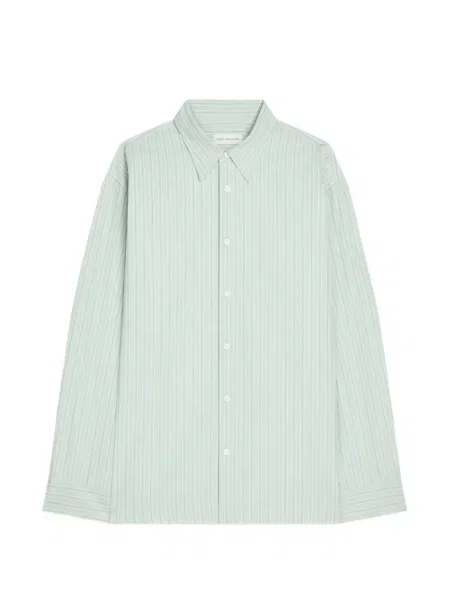 Cămașă Dries Van Noten cu dungi verde