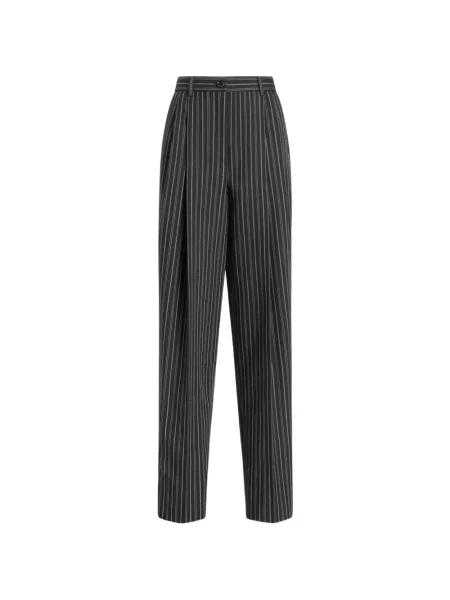 Pantaloni Dolce & Gabbana de lână negru