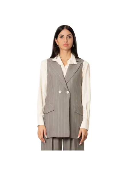 Kamizelka Simona Corsellini szara