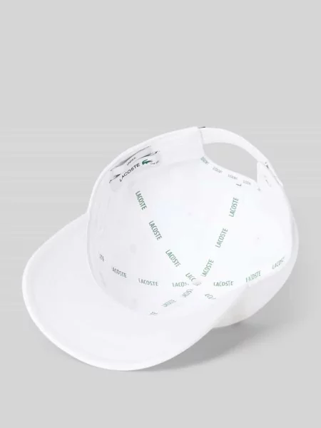 Czapka z daszkiem Lacoste white biała