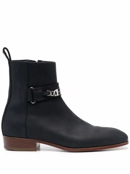 Cizme scurte Philipp Plein din piele negru