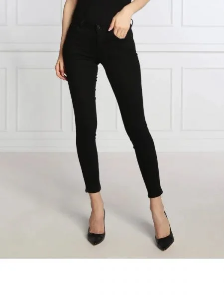 GUESS Blugi Curve X | Skinny fit negru