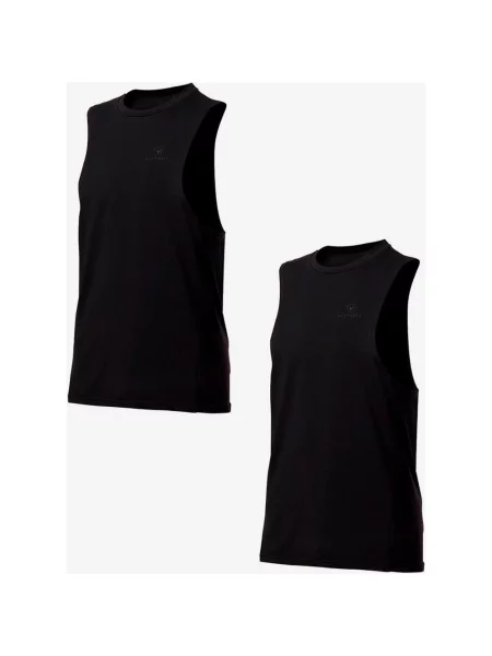 Zestaw koszulka Leffort Training Tank Top Oversized bez rękawów 2 sztuki XXS czarny