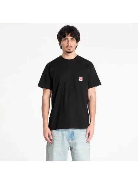 Tricou Carhartt WIP S/S Pocket Heart T-Shirt UNISEX Black/ Red XXL negru