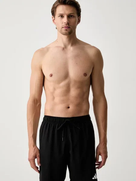 Adidas szorty kąpielowe Three Stripes czarne