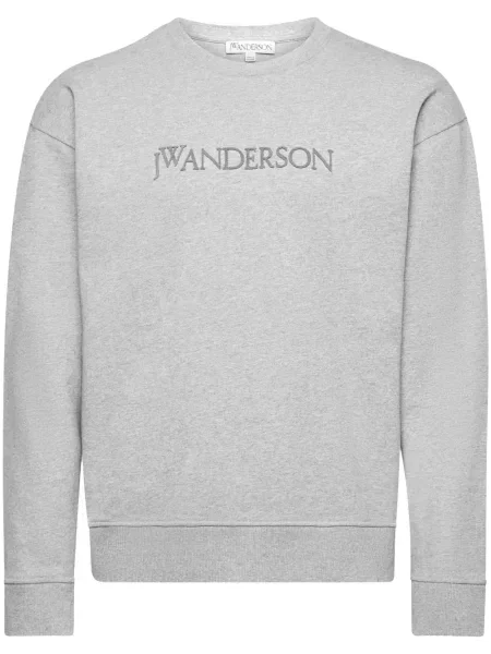 Hanorac Jw Anderson cu broderie gri