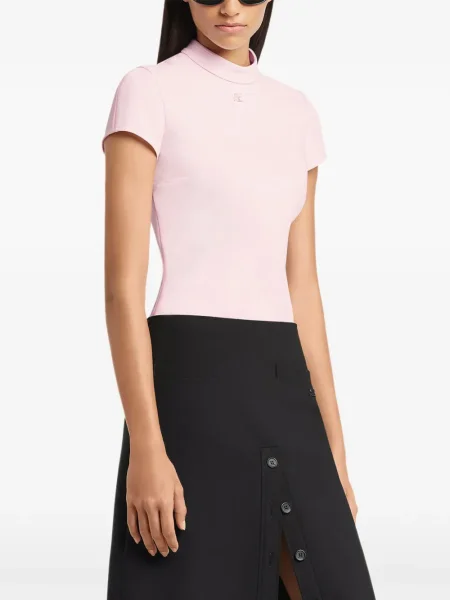 Krótka koszula Courreges różowa