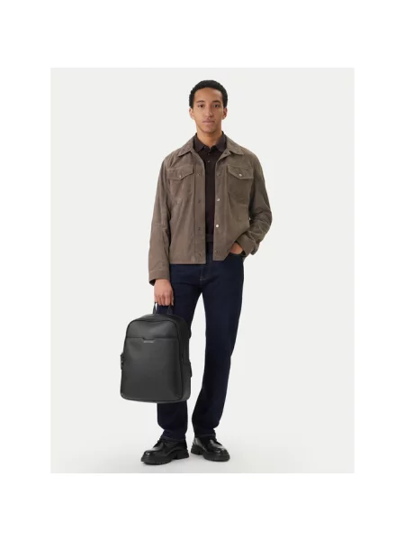 Torba Armani Exchange skórzana czarna