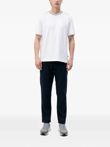 Pantaloni Boss cu autograf albastru
