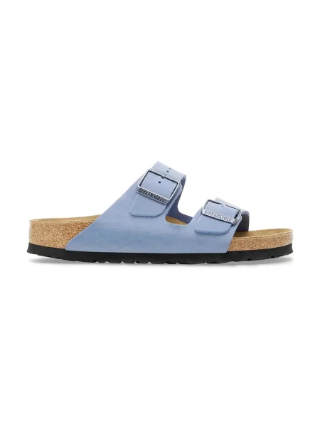 Birkenstock papuci de piele Arizona albastru