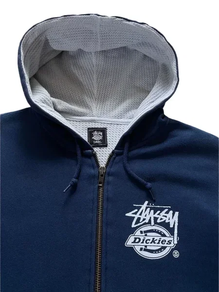 Hanorac cu glugă Stüssy albastru