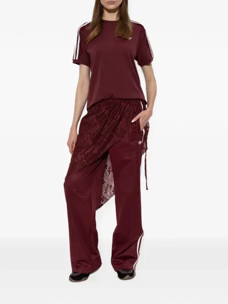 Hanorac Adidas cu dungi din dantelă cu imagine galben