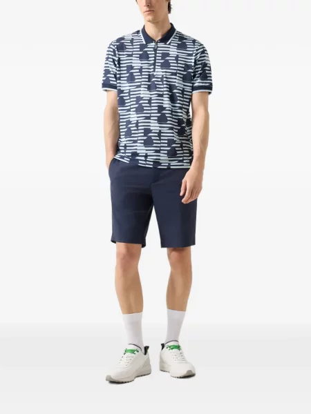 Tricou polo Bogner cu imagine albastru