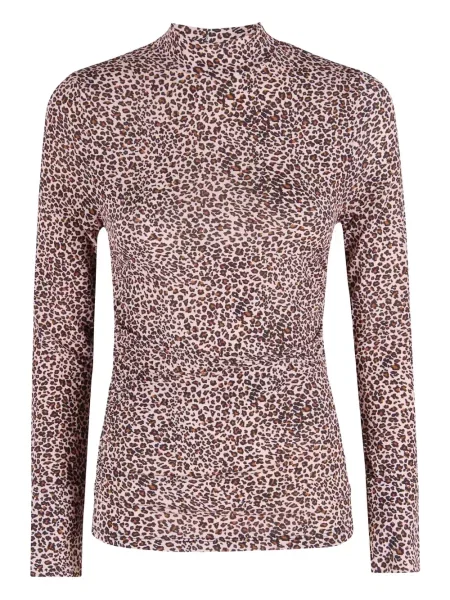 Top Farm Rio cu imagine cu model leopard roz