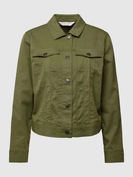 Kurtka z z patką na piersi Apricot khaki