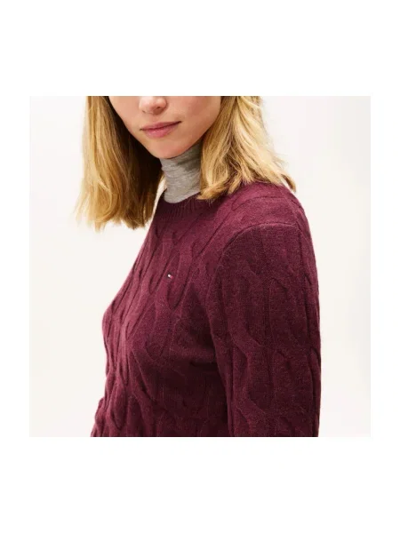 Tommy Hilfiger Pulover Vișiniu bordo
