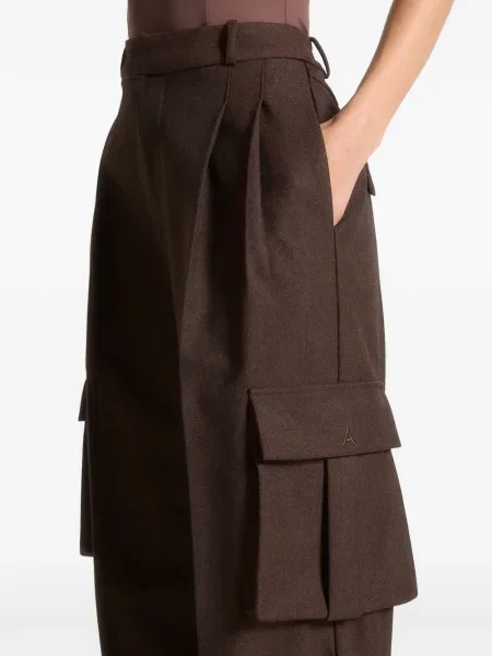 Pantaloni Manière De Voir plisate maro