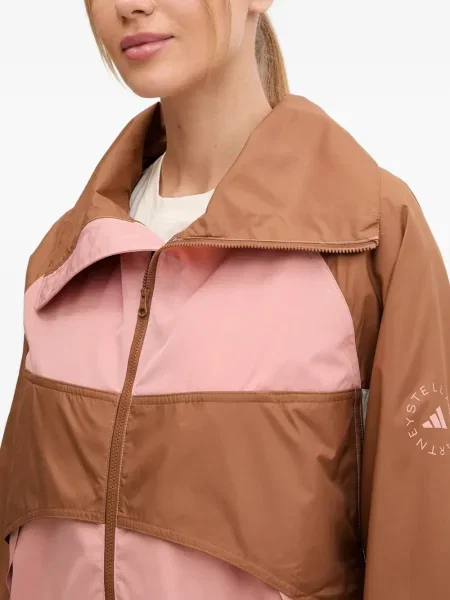 Geacă Adidas By Stella Mccartney de jumătate de fermoar roz