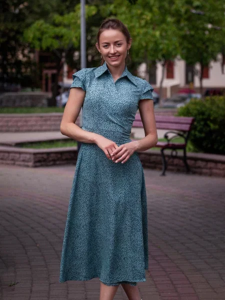 OnLady Сукня міді бірюзовий