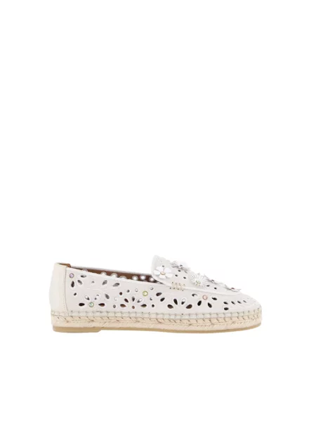 Espadryle Kurt Geiger London skórzane beżowe