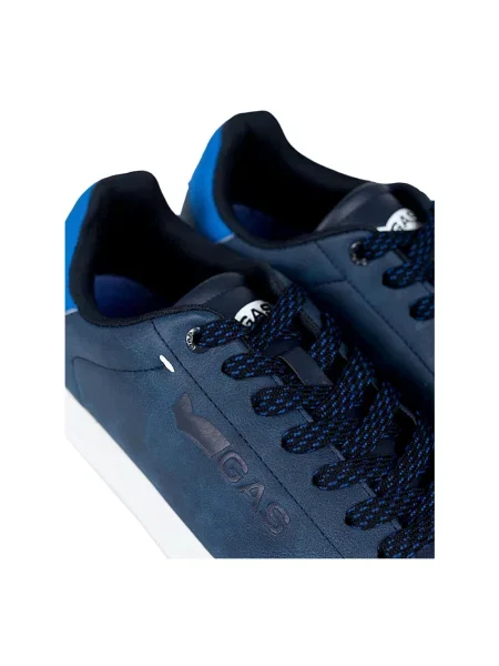 Sneakersy Gas skórzane niebieskie