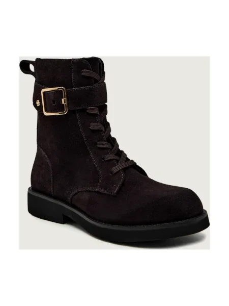 BOSS BLACK Botine Eleri_LUBootie_SDBK | piele întoarsă negru