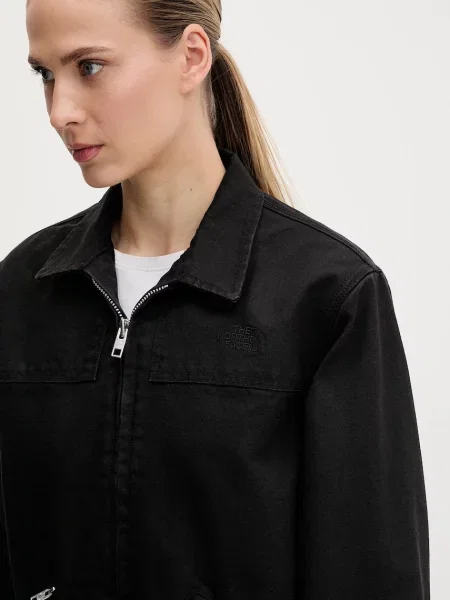 Куртка The North Face в деловом стиле из канваса черная