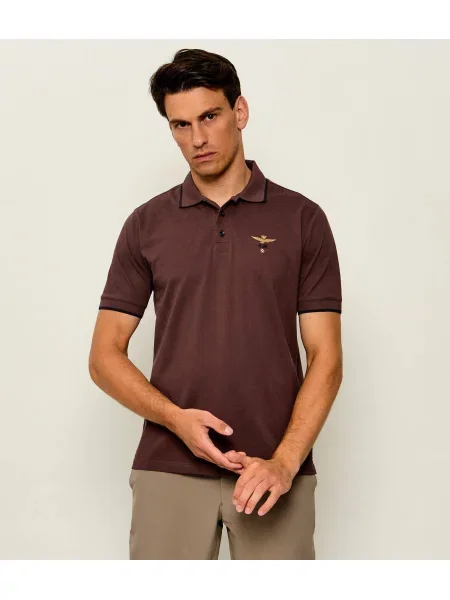 Tricou polo Aeronautica Militare maro