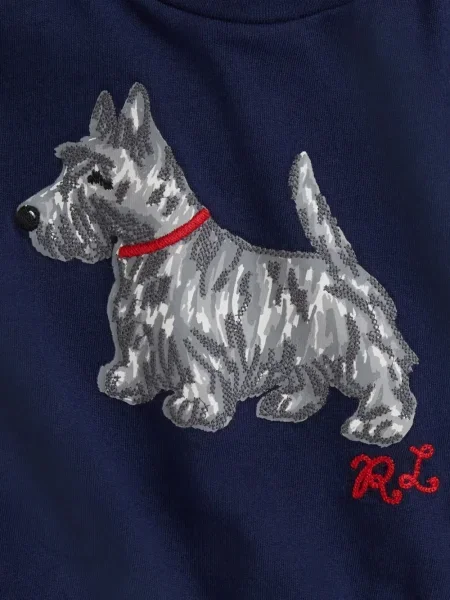 Spodnie dziecięce Polo Ralph Lauren niebieskie
