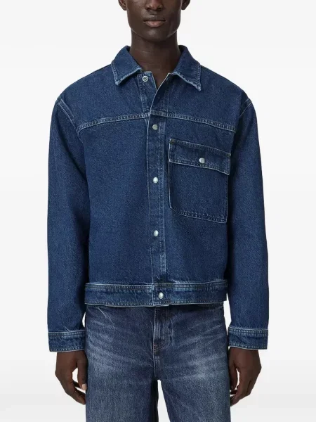 Geacă de blugi Allsaints albastru